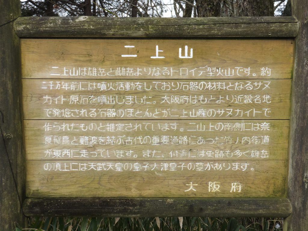 二上山馬の背地図