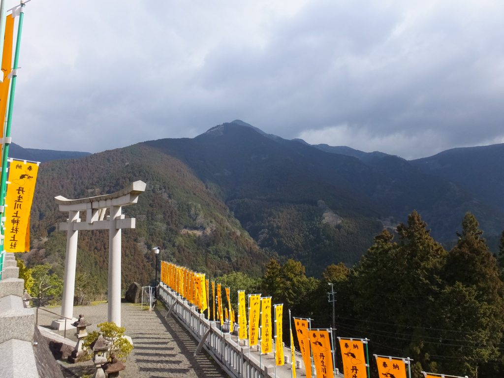 丹生川上神社上社からの風景