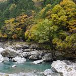 みたらい渓谷遊歩道前の川沿い2