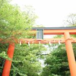 鏡作坐天照御魂神社の朱色鳥居