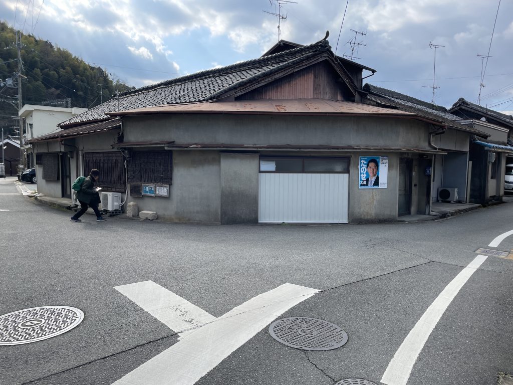 泊瀬街道と横大路の交差点