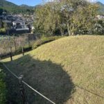西峠古墳の墳丘と周溝