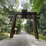 大鳥居に掲げられた扁額