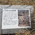 中宮寺跡「寺域の東を限る塀」の案内板