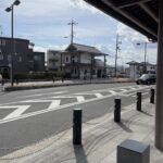 JR法隆寺駅前のロータリー