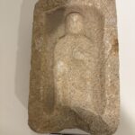 石垣として利用された石造物の展示