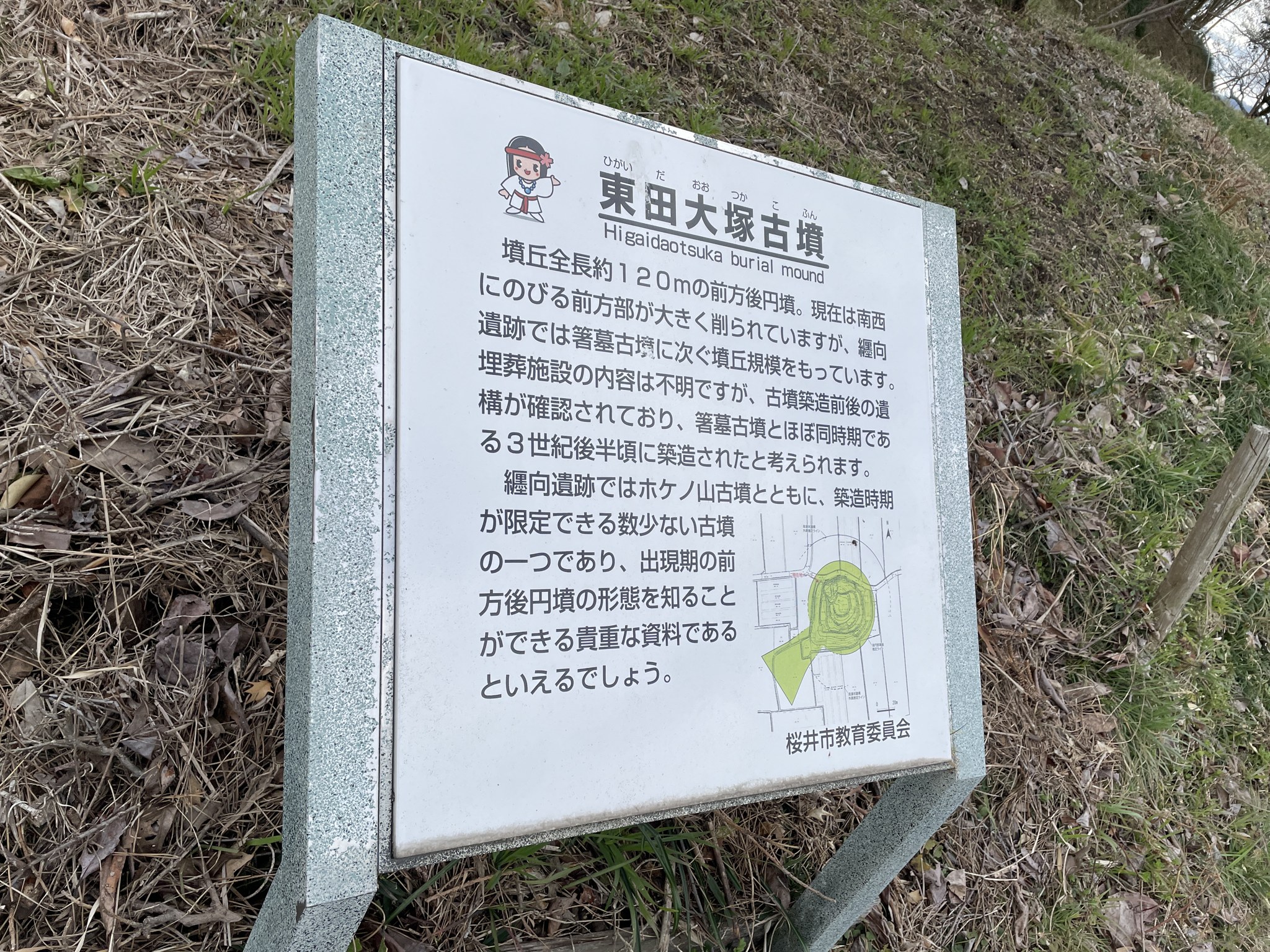 東田大塚古墳の説明看板
