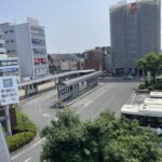五位堂駅前の街並み