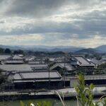 黒塚古墳から見た柳本の町並み