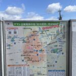 山の辺の道周辺マップの看板