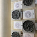 黒塚古墳展示館の三角縁神獣鏡の展示