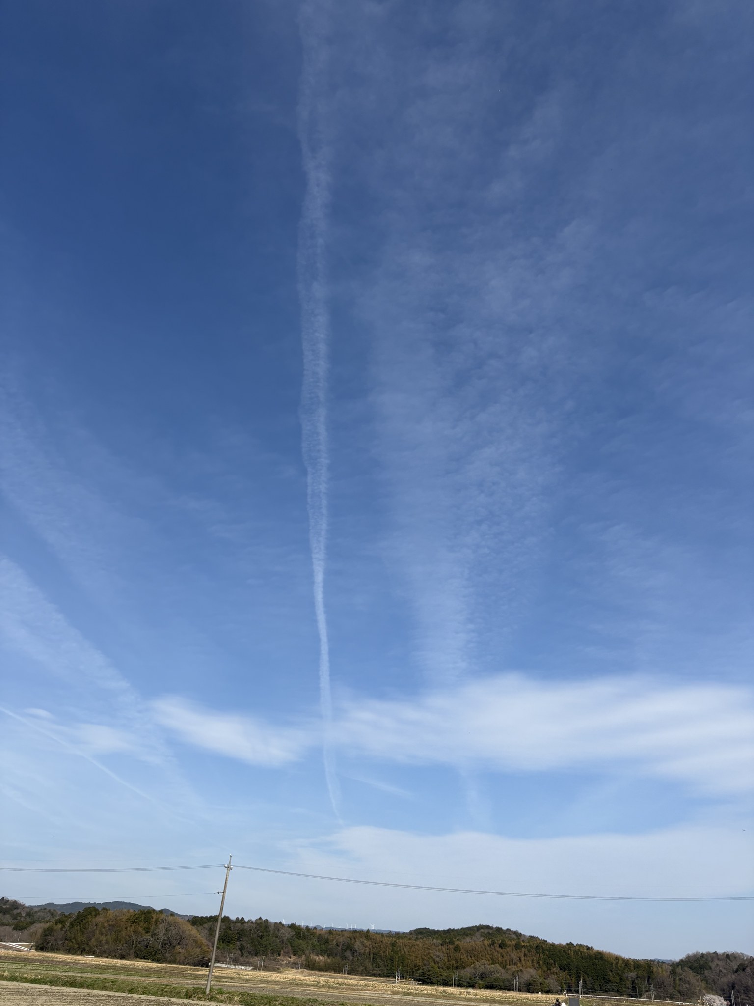 伊賀の田園と青空
