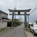 下ツ道に面したお宮の鳥居
