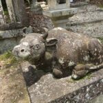 伊射奈岐神社の撫で牛