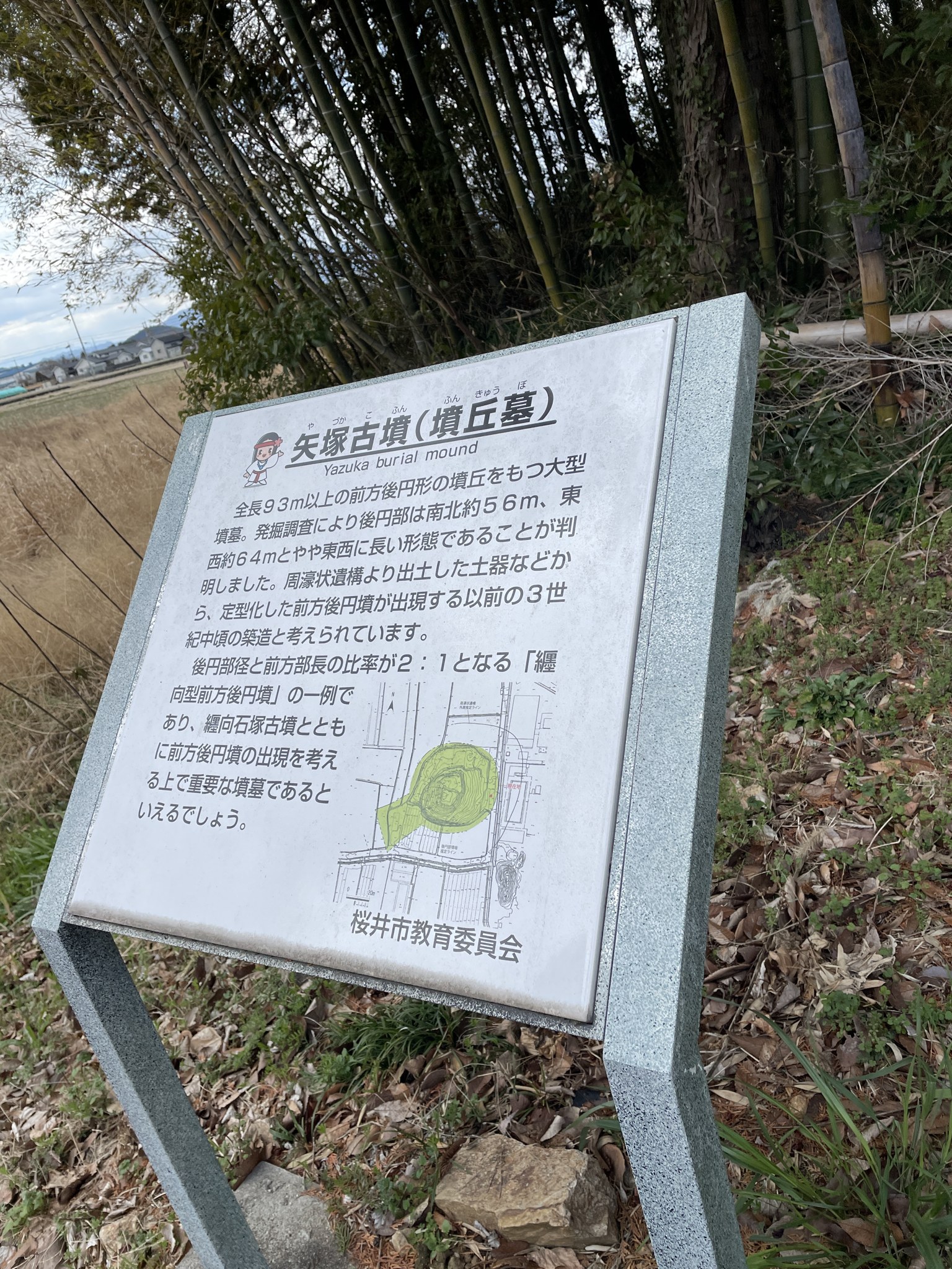 矢塚古墳の説明看板