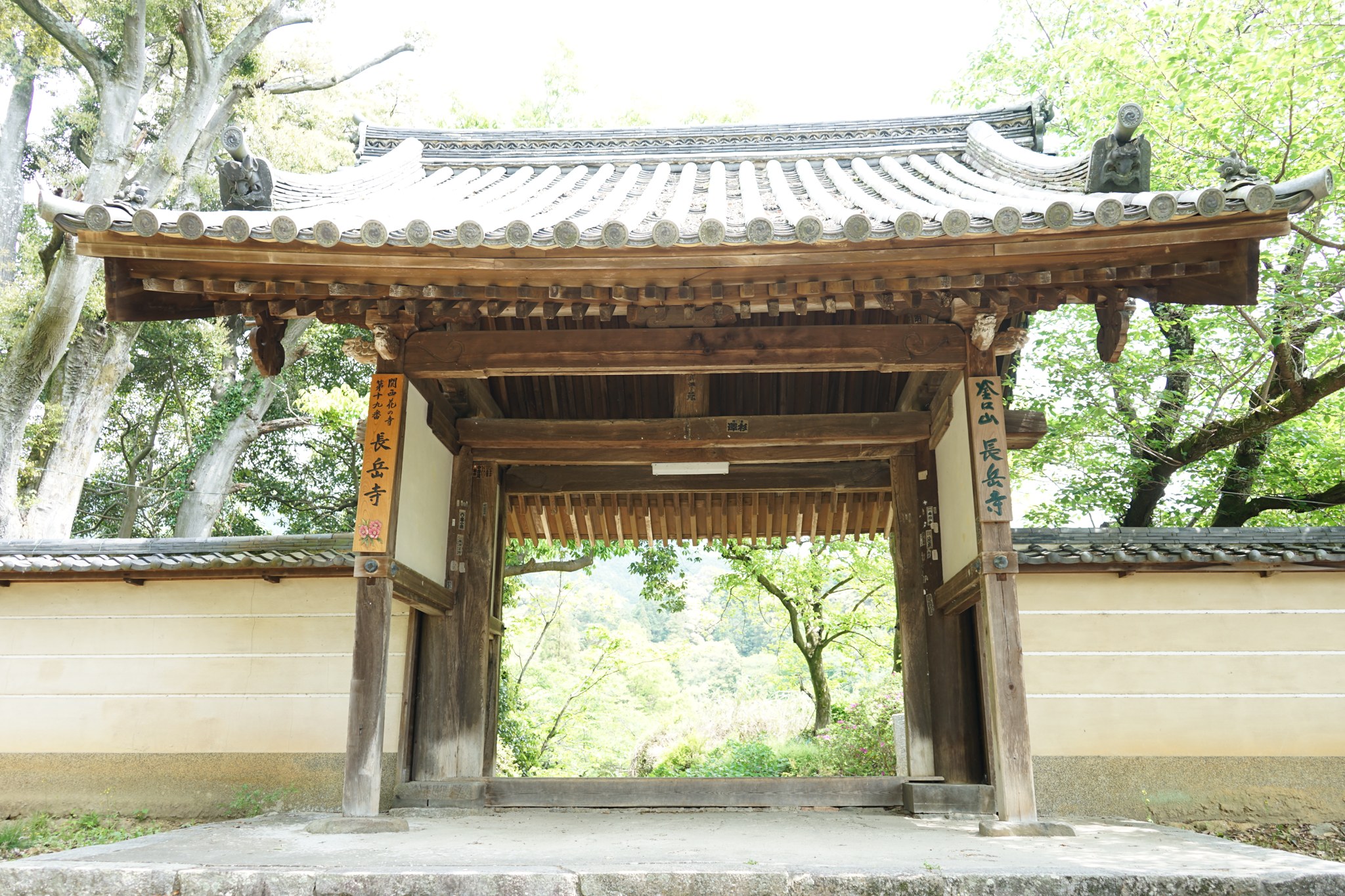 長岳寺の大門
