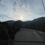 夕方の十津川の流れ