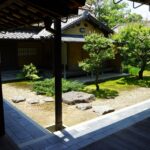 慈光院の回廊に面した坪庭